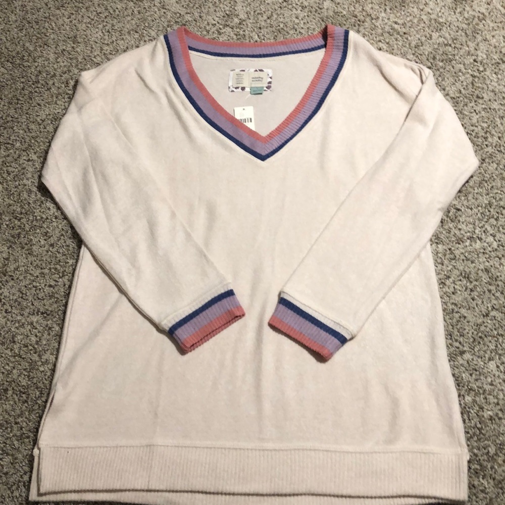 NWT Anthropologie Saturday Sunday V Neck Pullover - S